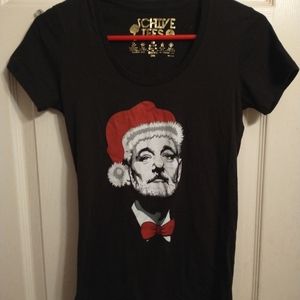 Chive tee. Bill Murray in Santa Hat. Size small.